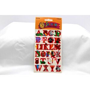 Vintage SandyLion Stickers Animal Alphabet 2 Maxi Sheet New Package Toys 'R Us
